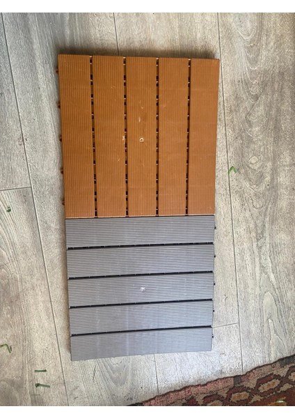 Plastik Deck – Ahşap Görünümlü Zemin Kaplama Karosu (30×30 Cm) (11 Adet)