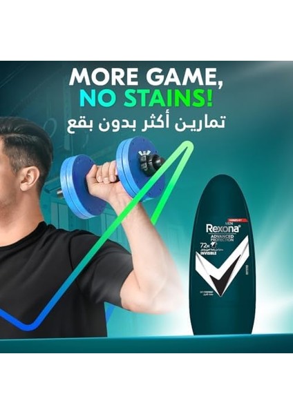 Rexona Üstün Koruma Erkek Roll On Deodorant Invisible 72 Saat Kesintisiz Koruma 50 ml