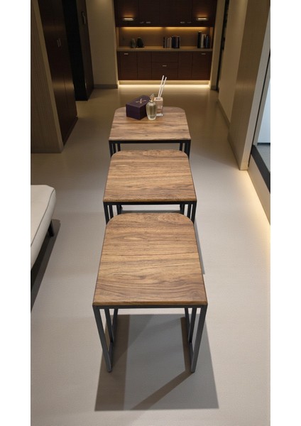 Viva Serisi 3'lü Zigon C Sehpa – 1. Sınıf Membran Mdf, Dayanıklı Metal Ayak indirimleri