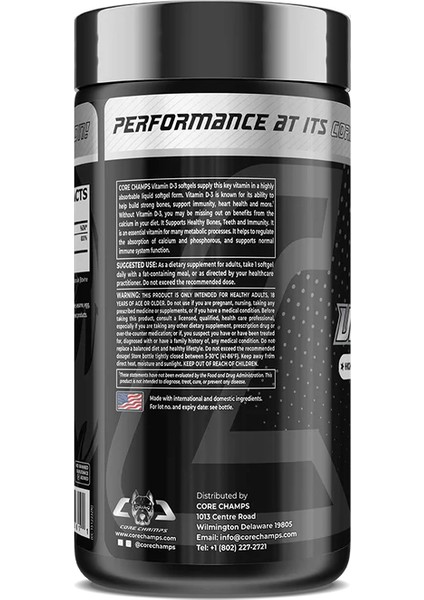 Vitamin D3 5000 Iu 120 Softgels - By Kai Greene fiyatları