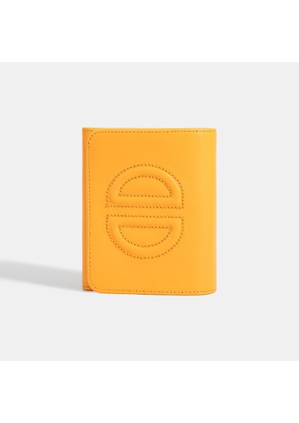 Kadın Turuncu D Logolu Deri Cüzdan fiyatları
