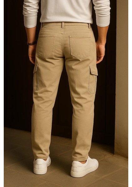 Erkek Trend Bol Paça Yüksek Bel Taş Kargo Pantolon indirimleri