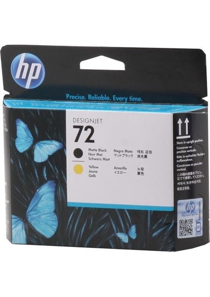 C9384A 72 Matte Black-Yellow Mat Siyah-Sarı Baskı Kafası C9384A