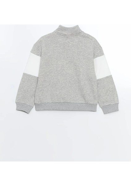 Lcw Kids Gri Dik Yaka Kız Çocuk Sweatshirt fiyatları