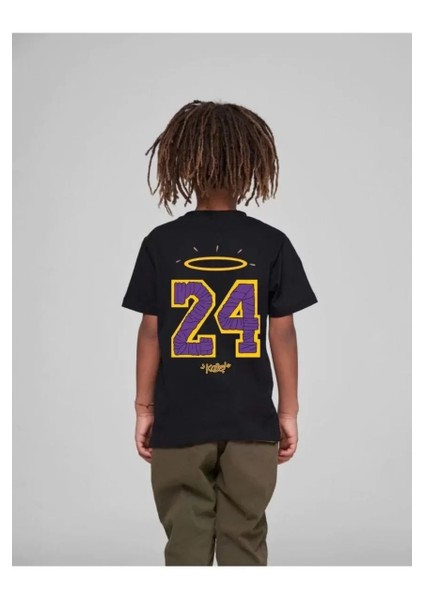 Çocuk Unisex Baskılı T-Shirt - Siyah fiyatları