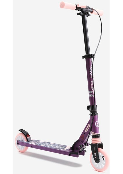 Çocuk Scooter - Süspansiyon ve Gidonda Fren - Mor - Mıd5