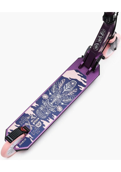 Çocuk Scooter - Süspansiyon ve Gidonda Fren - Mor - Mıd5