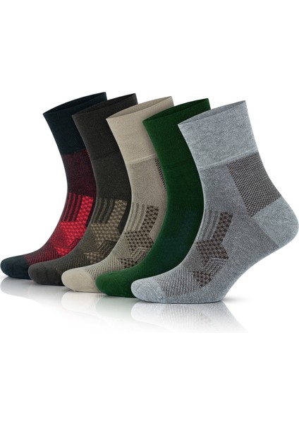 Bambu Dikişsiz Lastiksiz Diyabetik Çorap 3065