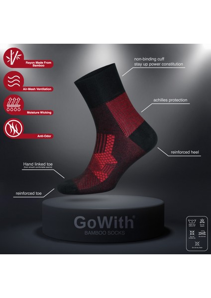 Bambu Dikişsiz Lastiksiz Diyabetik Çorap 3065 modelleri