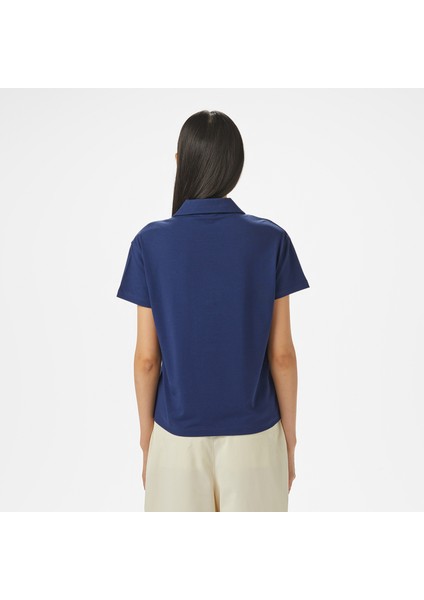 Kadın Lacivert Regular Fit Polo Yaka T-Shirt fiyatları