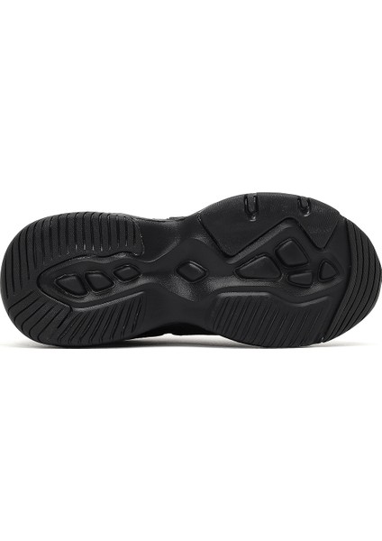 Kadın Siyah Bağcıklı Kalın Tabanlı Sneaker 25AFD494314 fırsatları