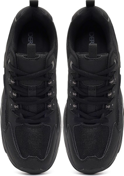 Kadın Siyah Bağcıklı Kalın Tabanlı Sneaker 25AFD494314