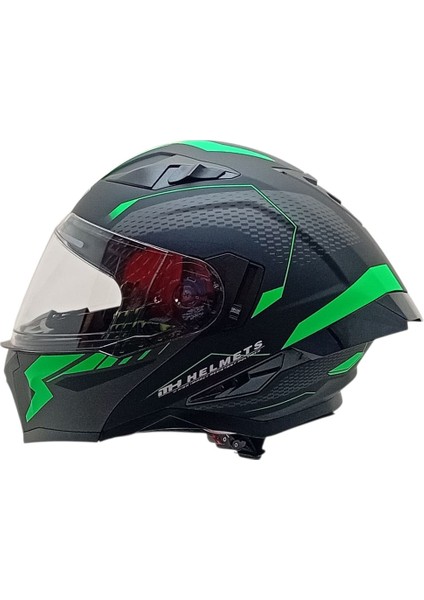 928 Çene Açılır Mat Yeşil Kask modelleri