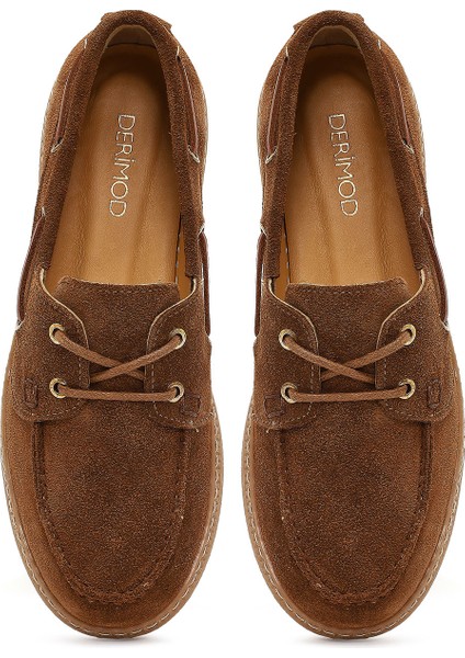 Kadın Taba Bağcıklı Süet Deri Casual Ayakkabı 25AFD230010