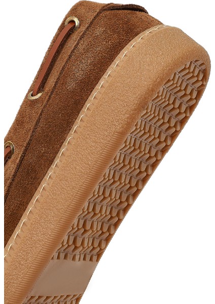 Kadın Taba Bağcıklı Süet Deri Casual Ayakkabı 25AFD230010