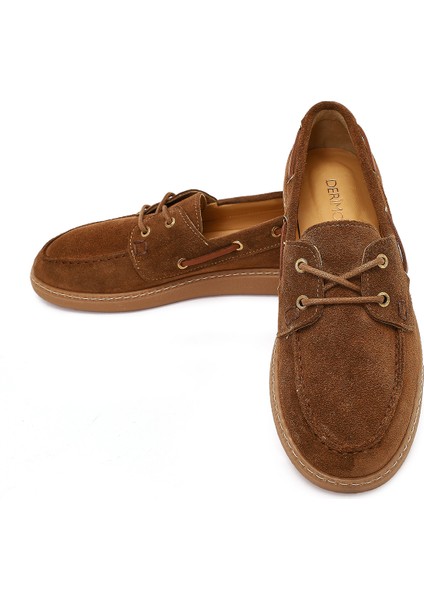 Kadın Taba Bağcıklı Süet Deri Casual Ayakkabı 25AFD230010