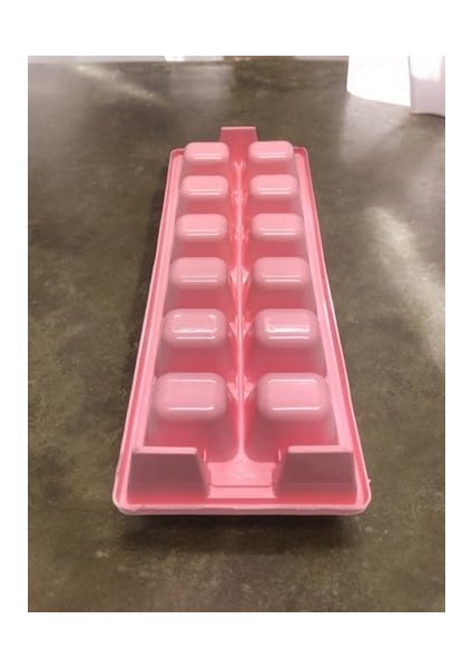 Pembe Sert Plastik 12 Hazneli Kare Buz Kalıbı fiyatları