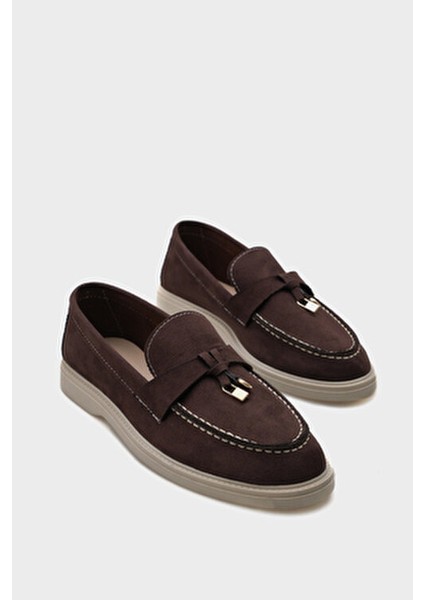 Calypso Kadın Loafer Düz Taban Suni Deri Günlük Ayakkabı 37 Numara