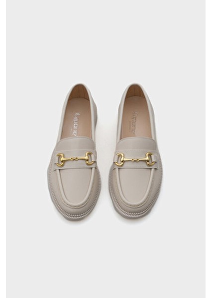 Catie Kadın Loafer Suni Deri Kalın Topuk Slip-On Tasarım