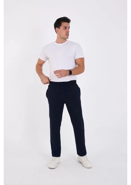 Unisex Üç Iplik Basic Eşofman Pantolon - Lacivert fırsatları