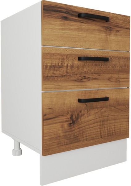 Napoli Alt Dolap Ayaklı Çekmece Modül Dolap 60 cm