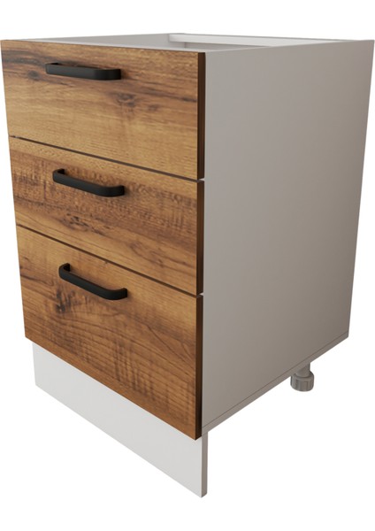 Napoli Alt Dolap Ayaklı Çekmece Modül Dolap 60 cm fiyatları