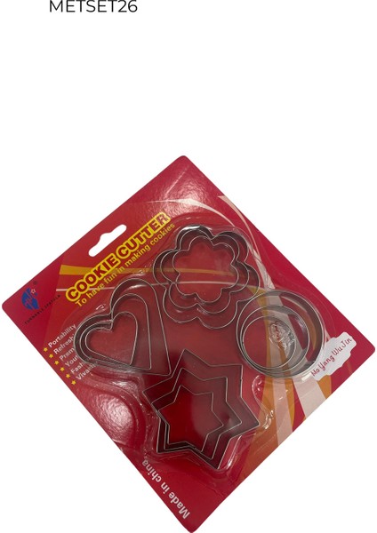 Metal Kurabiye Kalıbı Seti