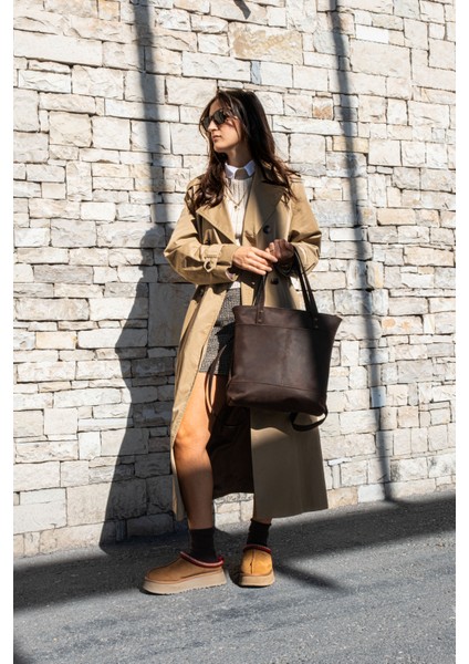 Saraci Hakiki Deri Dönüştürülebilir Tote Bag – Omuz ve Sırt Çantası, Geniş Hacimli Şık Tasarım fırsatları