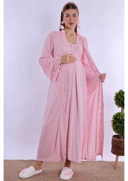 Pembe Hamile Lohusa Set