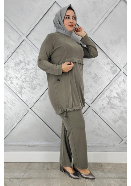 Kadın Taş Detalı Bağcıklı Tesettür Takım fiyatları