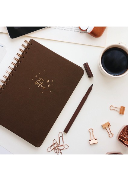 A5 Spiralli Sert Kapak Tarihsiz Not Defteri
