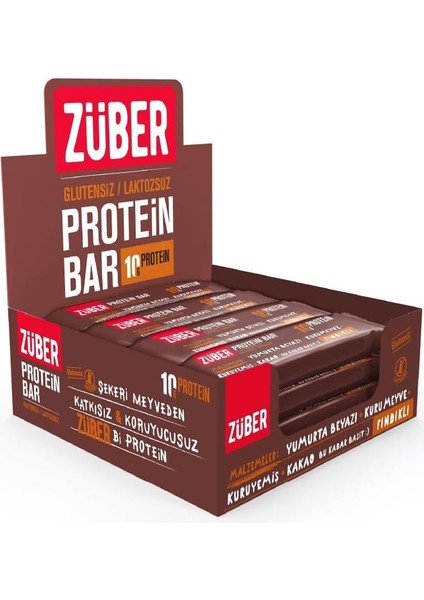 Züber Fındıklı Protein Barı 40GR x 12 Adet