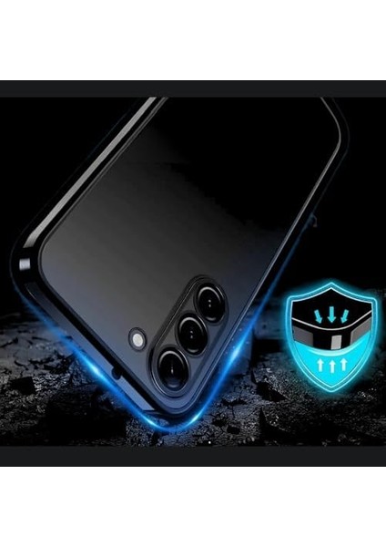 Galaxy S23 ile Uyumlu Kılıf Kenarları Siyah Renkli Kamera Korumalı Dayanıklı Arka Kısmı Şeffaf Esnek Silikon Kapak fiyatları
