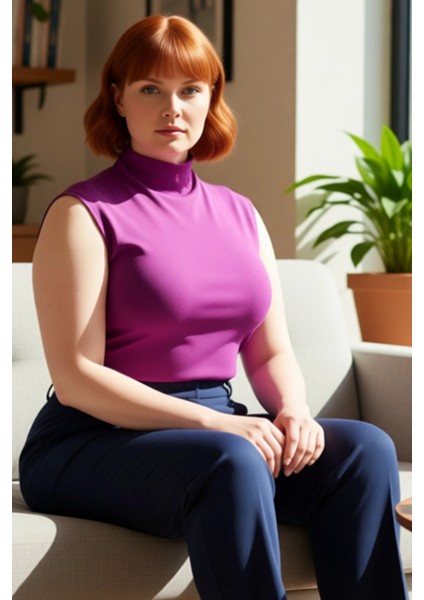 Kadınlara Özel Dik Yaka Asimetrik Detaylı Örme Bluz Şık ve Rahat Bir Giyim Deneyimi Kaliteli