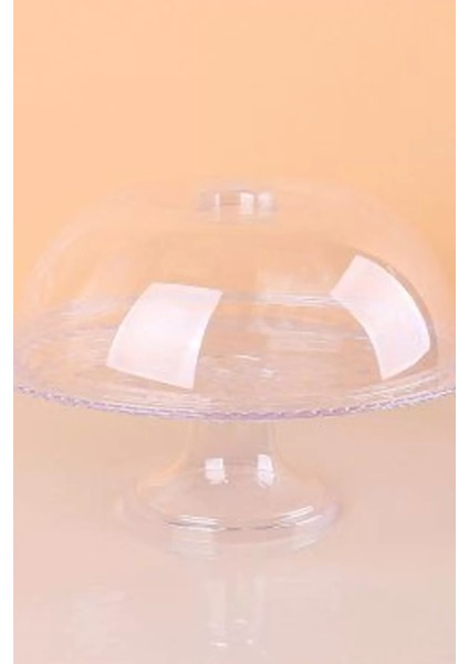 Litaetrend Ayaklı Kek Fanusu Şeffaf Füme ROYALEKS-82932