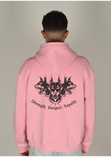 Dobermans Baskılı Kapüşonlu Sweatshirt
