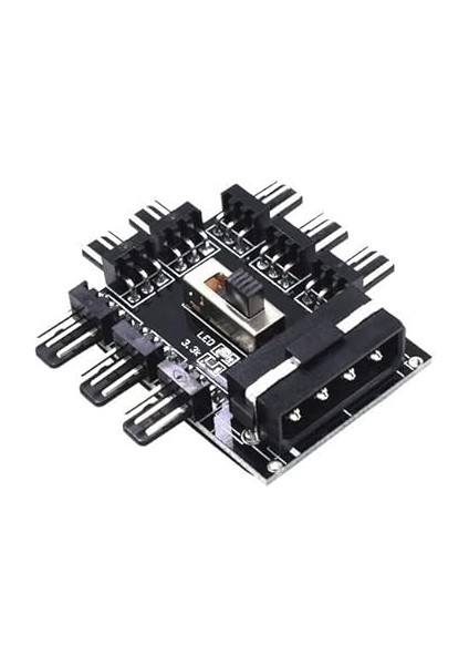 Plus Primex PX-4336 3 Pin Girişli 8 Port Fan Çoklayıcı Kart fiyatları