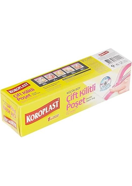 Koroplast Küçük Boy Kilitli Buzdolabı Poşeti 12LI fiyatları