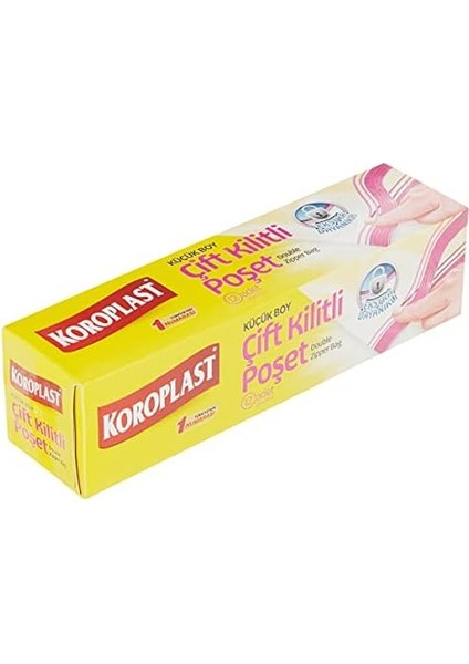 Koroplast Küçük Boy Kilitli Buzdolabı Poşeti 12LI modelleri