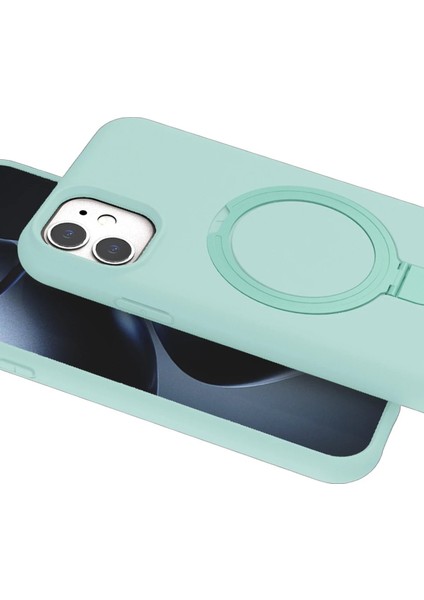CPT05 Apple iPhone 11 Regal Magsafe Standlı Kapak - Su Yeşili fırsatları