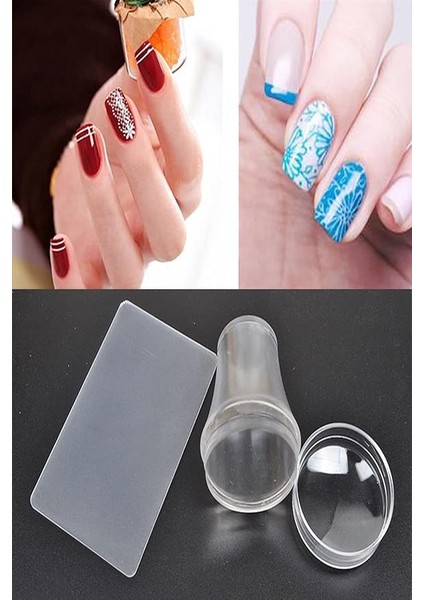 Kullanımı Kolay Stamper Baskı Seti Silikon Başlıklı Oje Dizayn Set fiyatları