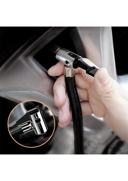 Dijital Lastik Şişirme 12V Dc Taşınabilir Hava Kompresörü 150 Psı Lastik Pompası Basınç Göstergeli Fener ST-5002 indirimleri