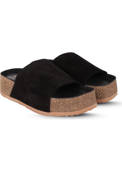 Kalın Taban Kadın Terlik Siyah indirimleri