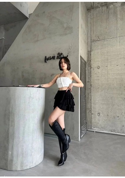 Kadın Mykonos Basic Etek - Siyah fırsatları