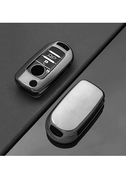 Fiat Egea Gri Silikon Anahtar Kılıfı Anahtar Kabı