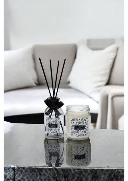 Kokulu Kavanoz Mum ve 100 ml Oda Kokusu Seti