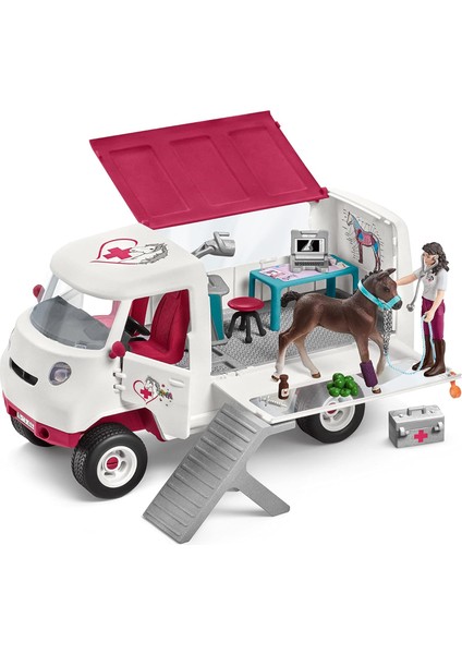 Club - Veteriner Aracı Hannoverli Tay Ile, At Veteriner Hekimi X-Ray Oyun Kiti Seti Ile, Veteriner Kiti 5-12 Yaş Çocuklar Için