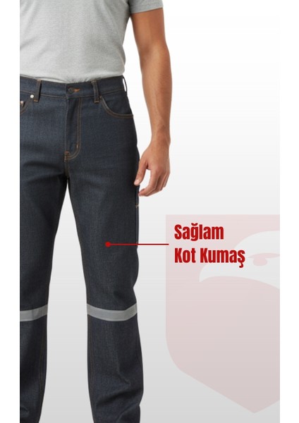 5 Cepli Reflektörlü Gri Kot Iş Pantolonu – Uzun Ömürlü ve Sağlam Iş Pantolonu fiyatları