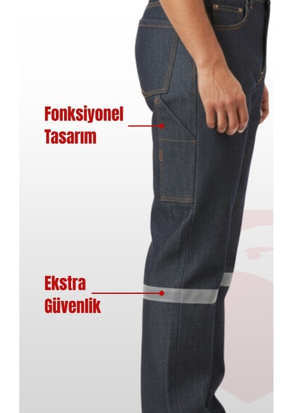 5 Cepli Reflektörlü Gri Kot Iş Pantolonu – Uzun Ömürlü ve Sağlam Iş Pantolonu fırsatları