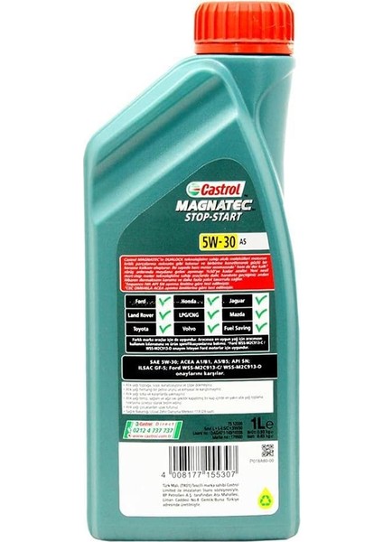 Magnatec Stop-Start 5W/30 A5 1 Lt Tam Sentetik Motor Yağı fırsatları